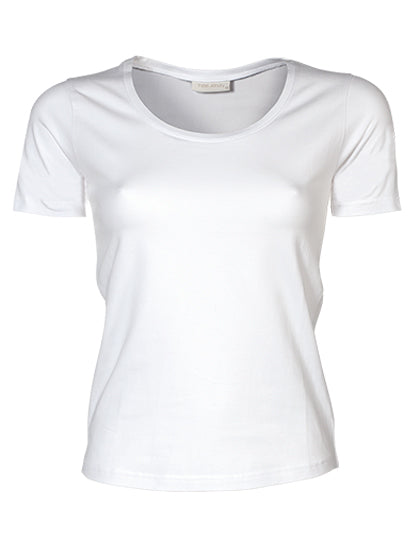 Women´s Stretch Tee in White, Größe 3XL