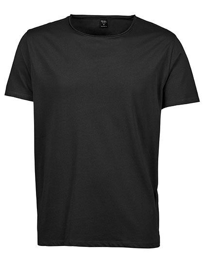 Men´s Raw-Edge Tee in Black, Größe 3XL