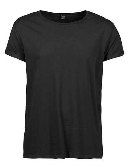 Men´s Roll-Up Tee in Black, Größe 3XL