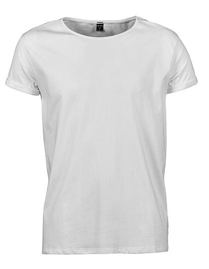 Men´s Roll-Up Tee in White, Größe 3XL