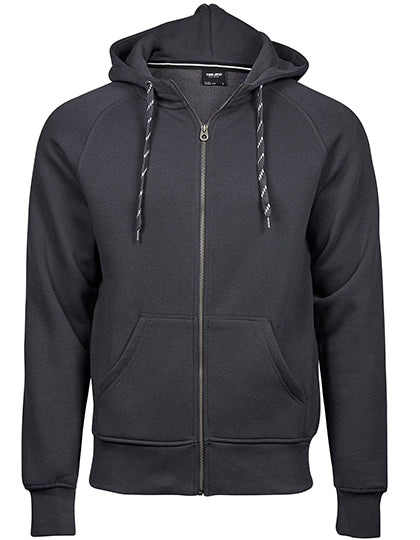 Men´s Fashion Full Zip Hood in Dark Grey (Solid), Größe 3XL