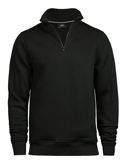 Half Zip Sweatshirt in Black, Größe 3XL