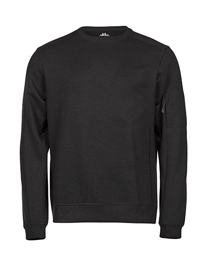 Athletic Crew Neck Sweat in Black, Größe 3XL