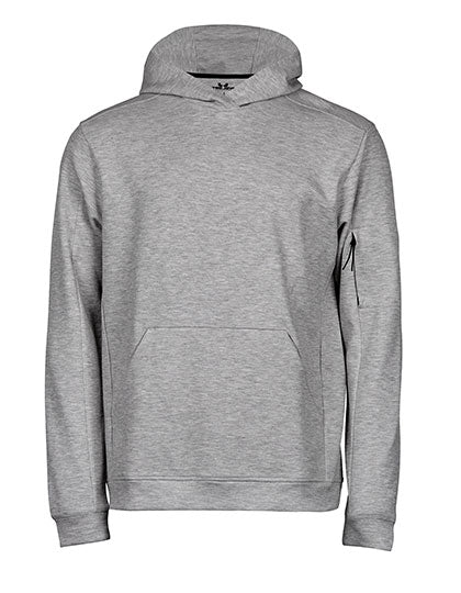 Athletic Hooded Sweat in Heather Grey, Größe 3XL