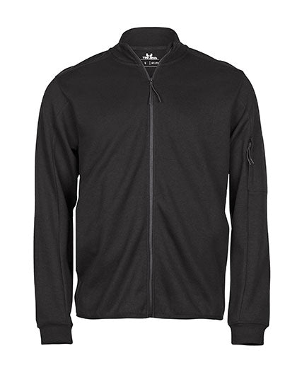 Athletic Full Zip Sweat in Black, Größe 3XL