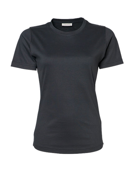 Women´s Interlock Tee in Dark Grey (Solid), Größe 3XL