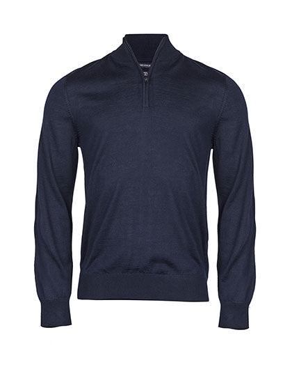 Men's Half Zip in Navy, Größe 3XL