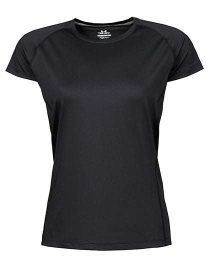 Women´s CoolDry Tee in Black, Größe XXL