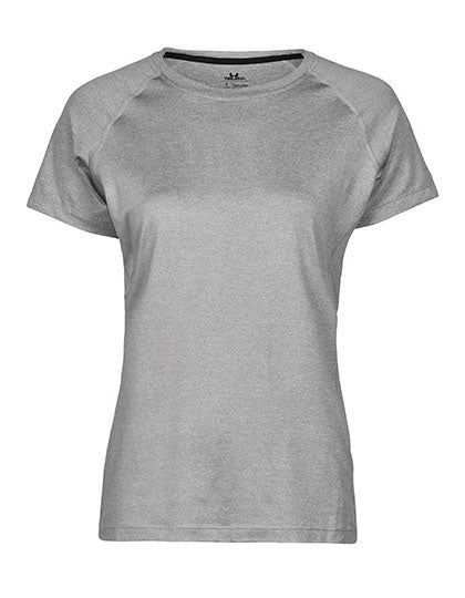 Women´s CoolDry Tee in Grey Melange, Größe XXL