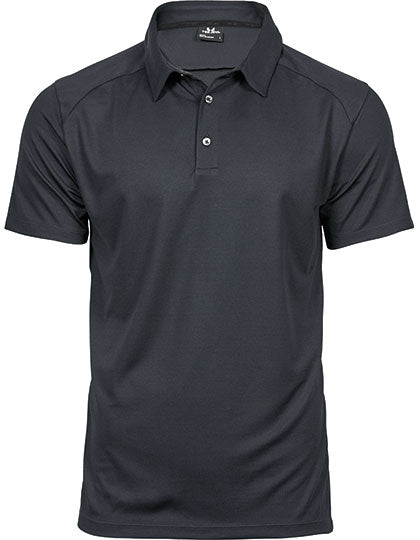 Men´s Luxury Sport Polo in Dark Grey (Solid), Größe 3XL