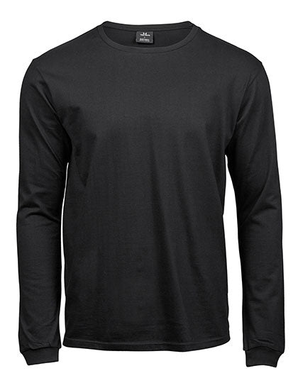 Long Sleeve Fashion Sof Tee in Black, Größe 5XL