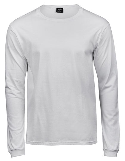 Long Sleeve Fashion Sof Tee in White, Größe 5XL