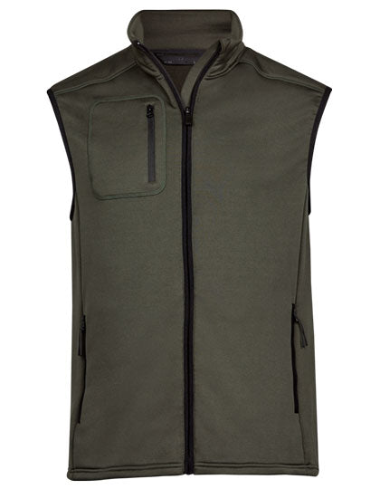 Stretch Fleece Bodywarmer in Deep Green, Größe 3XL