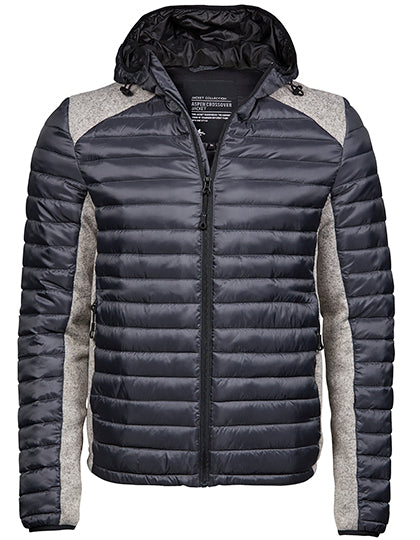 Men´s Hooded Outdoor Crossover Jacket in Space Grey, Größe 3XL