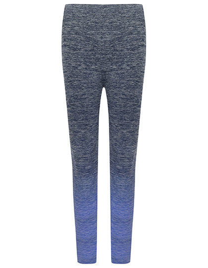 Ladies´ Seamless Fade Out Leggings in Navy-Blue Marl, Größe L/XL