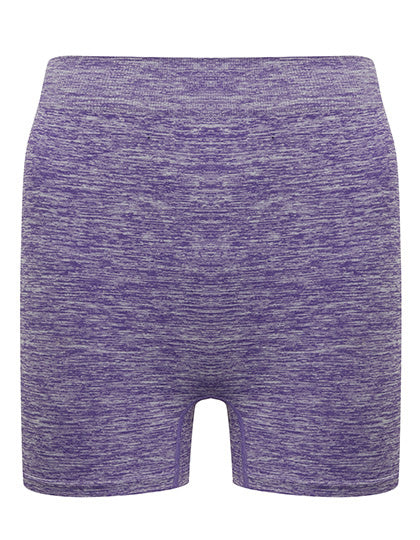 Ladies´ Seamless Shorts in Purple Marl, Größe L/XL
