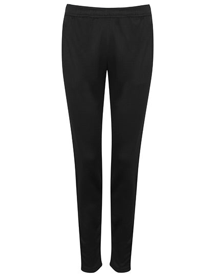 Ladies´ Slim Leg Training Pants in Black, Größe XL