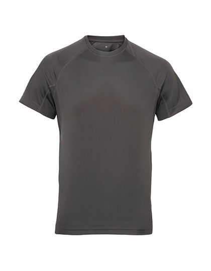 Men´s Panelled Tech Tee in Charcoal, Größe 3XL