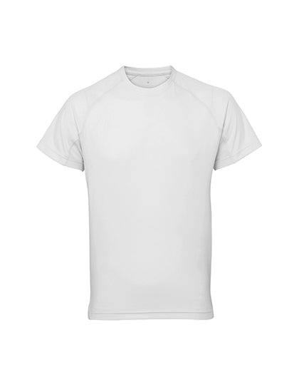 Men´s Panelled Tech Tee in White, Größe 3XL