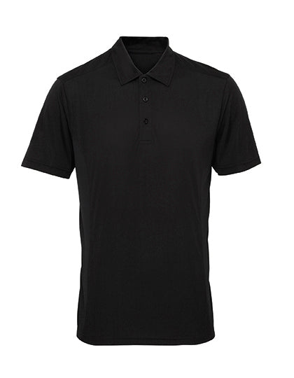 Men´s Panelled Polo in Black, Größe 3XL