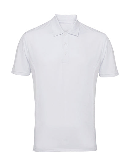Men´s Panelled Polo in White, Größe 3XL