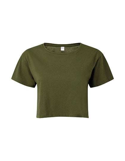 Women´s Crop Top in Olive, Größe XXS