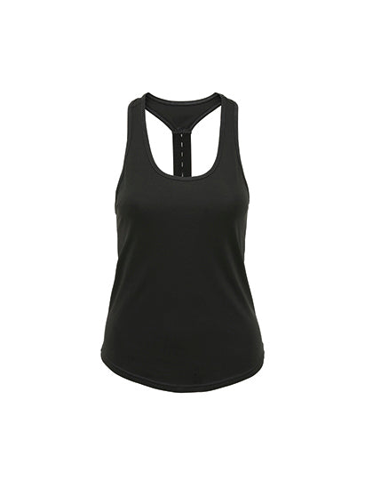 Women´s Performance Strap Back Vest in Charcoal, Größe XL