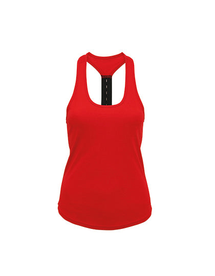 Women´s Performance Strap Back Vest in Fire Red, Größe XL