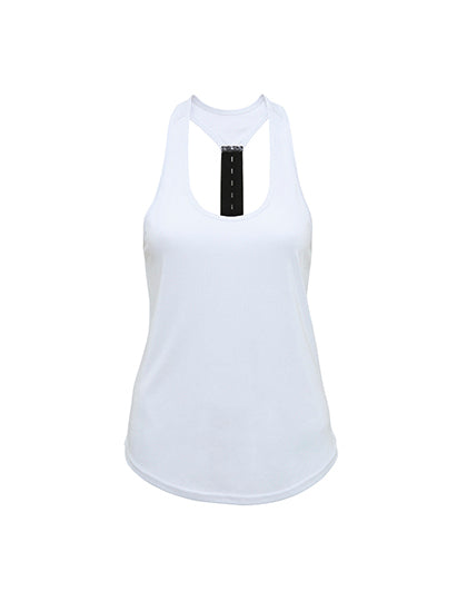 Women´s Performance Strap Back Vest in White, Größe XL