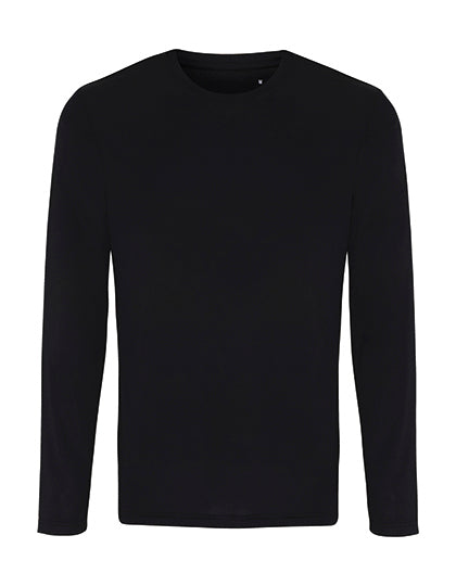 Men´s Long Sleeve Performance T-Shirt in Black, Größe 3XL