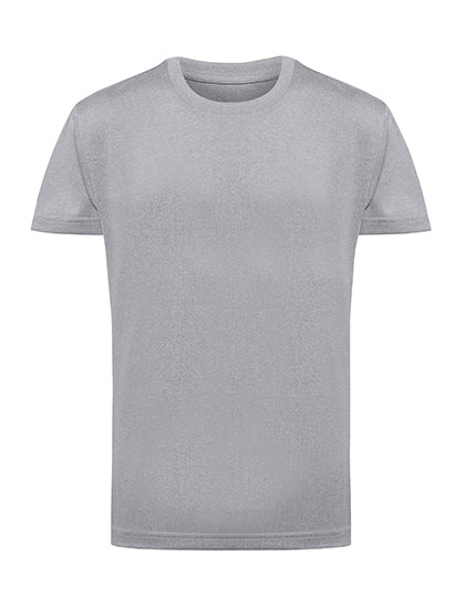 Kids Performance T-Shirt in Silver Melange, Größe 12/13