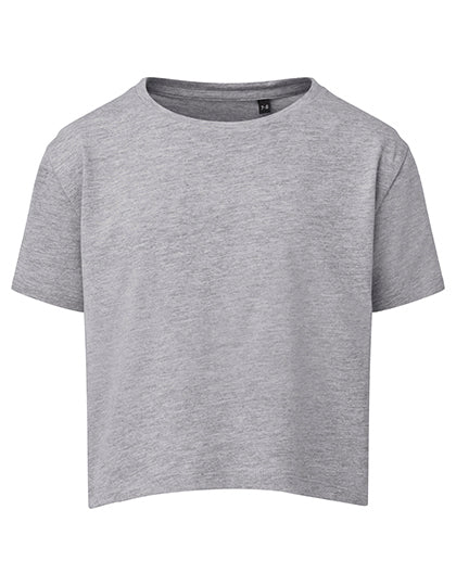 Kids Boxy Tee in Heather Grey, Größe 12/13