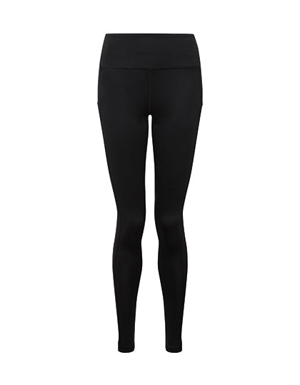 Women´s Performance Leggings with Pockets in Black, Größe 4XL