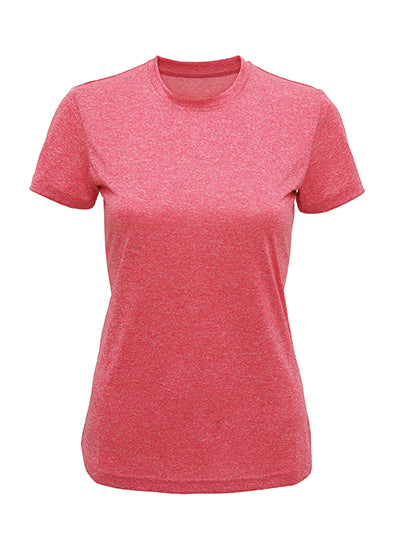 Women´s Recycled Performance T-Shirt in Pink Melange, Größe XL