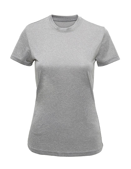 Women´s Recycled Performance T-Shirt in Silver Melange, Größe XL
