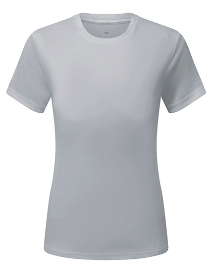 Women´s Textured Recycled T-Shirt in Cool Grey, Größe XXL