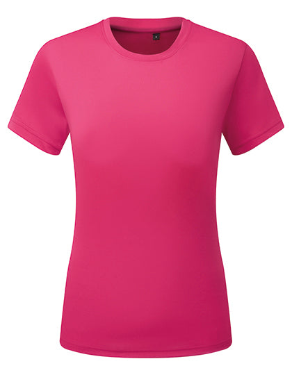 Women´s Textured Recycled T-Shirt in Hot Pink, Größe XXL