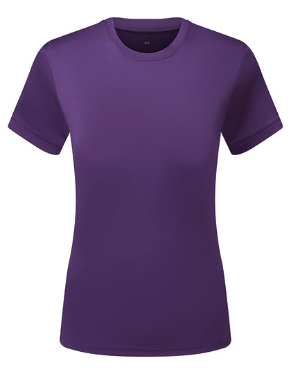 Women´s Textured Recycled T-Shirt in Purple, Größe XXL