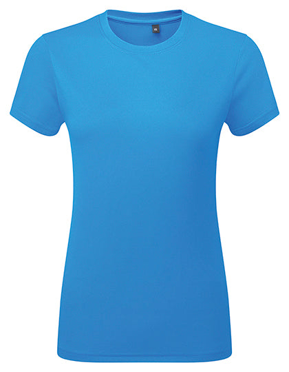 Women´s Textured Recycled T-Shirt in Sapphire, Größe XXL