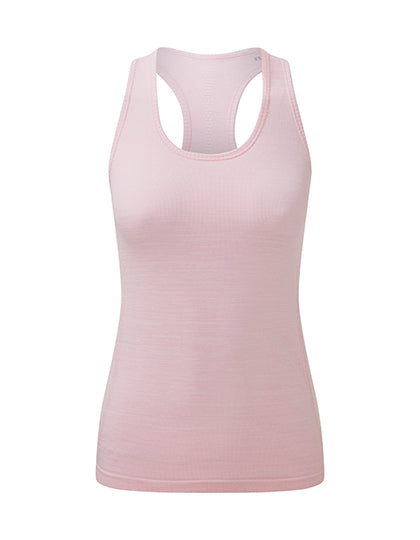 Women´s Recycled Seamless ´3D Fit´ Multi-Sport Flex Vest in Light Pink Melange, Größe XL