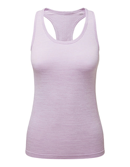 Women´s Recycled Seamless ´3D Fit´ Multi-Sport Flex Vest in Lilac Melange, Größe XL