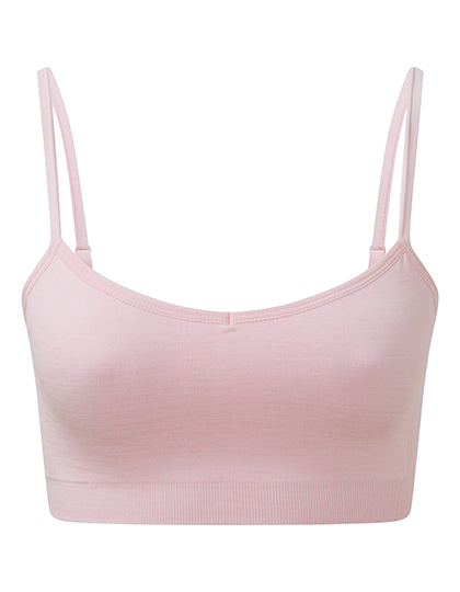 Women´s Recycled Seamless ´3D Fit´ Multi-Sport Flex Bra in Light Pink Melange, Größe XL
