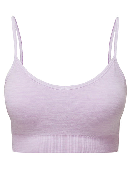 Women´s Recycled Seamless ´3D Fit´ Multi-Sport Flex Bra in Lilac Melange, Größe XL