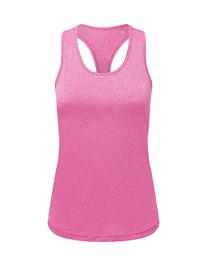 Women´s Recycled Performance Slim Racer Back Vest in Pink Melange, Größe XL