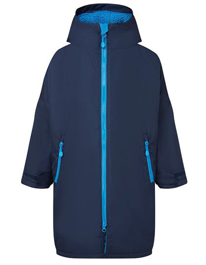 Kids TriDri® All Seasons Waterproof Changing Robe in Navy, Größe 9/13