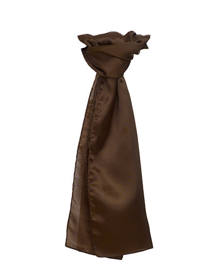Satin Scarf in Brown, Größe 120 x 25cm