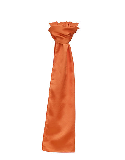 Satin Scarf in Orange, Größe 120 x 25cm