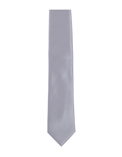Twill Tie in Silver, Größe 144 x 8,5cm