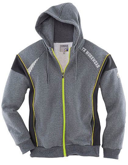 Men´s Sweat Jacket in Black, Größe 3XL