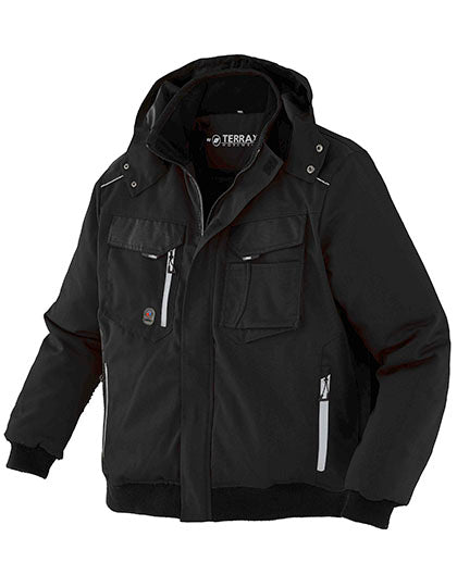 Men´s Pilot Jacket in Black, Größe 3XL